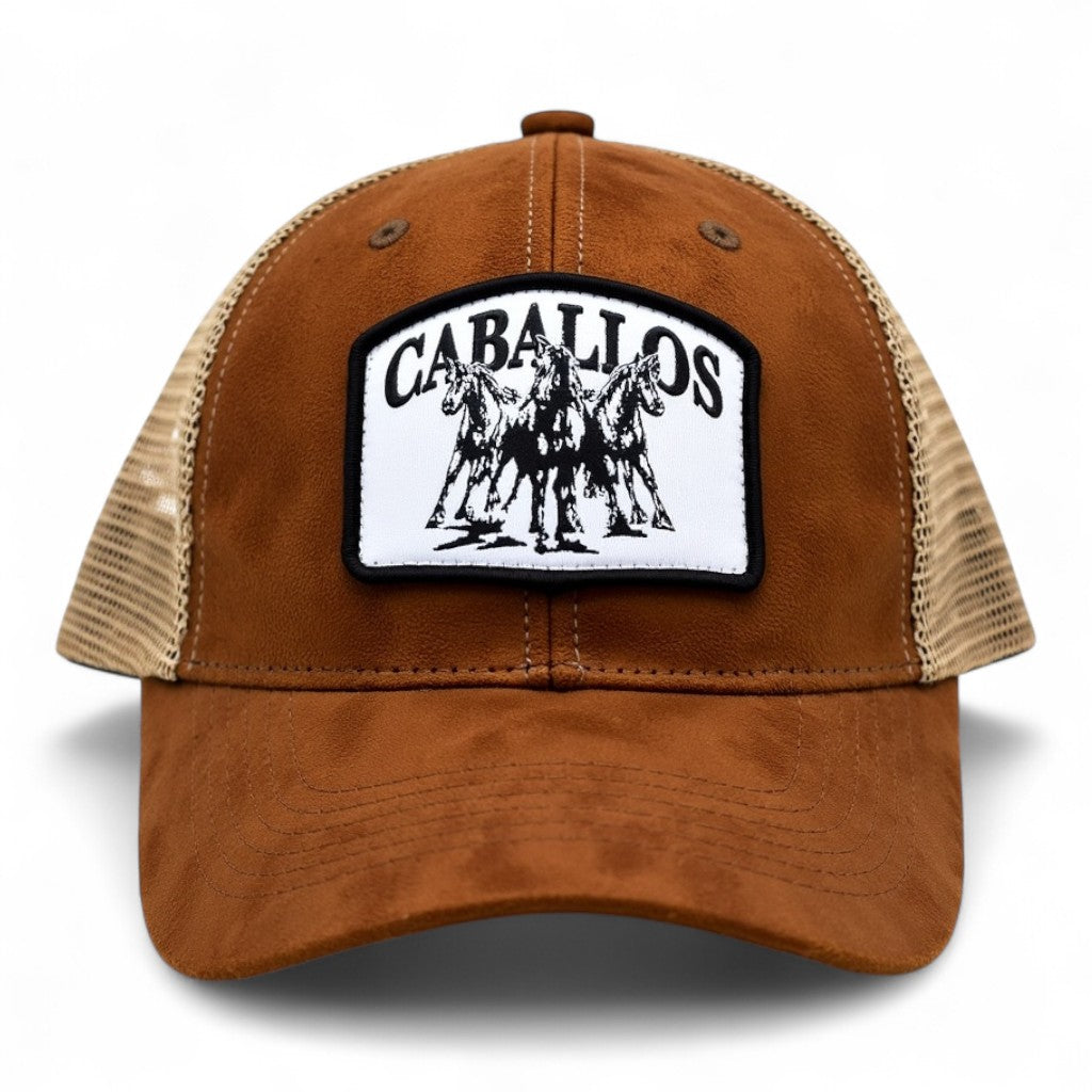 Brown Caballos Premium Suede Cap