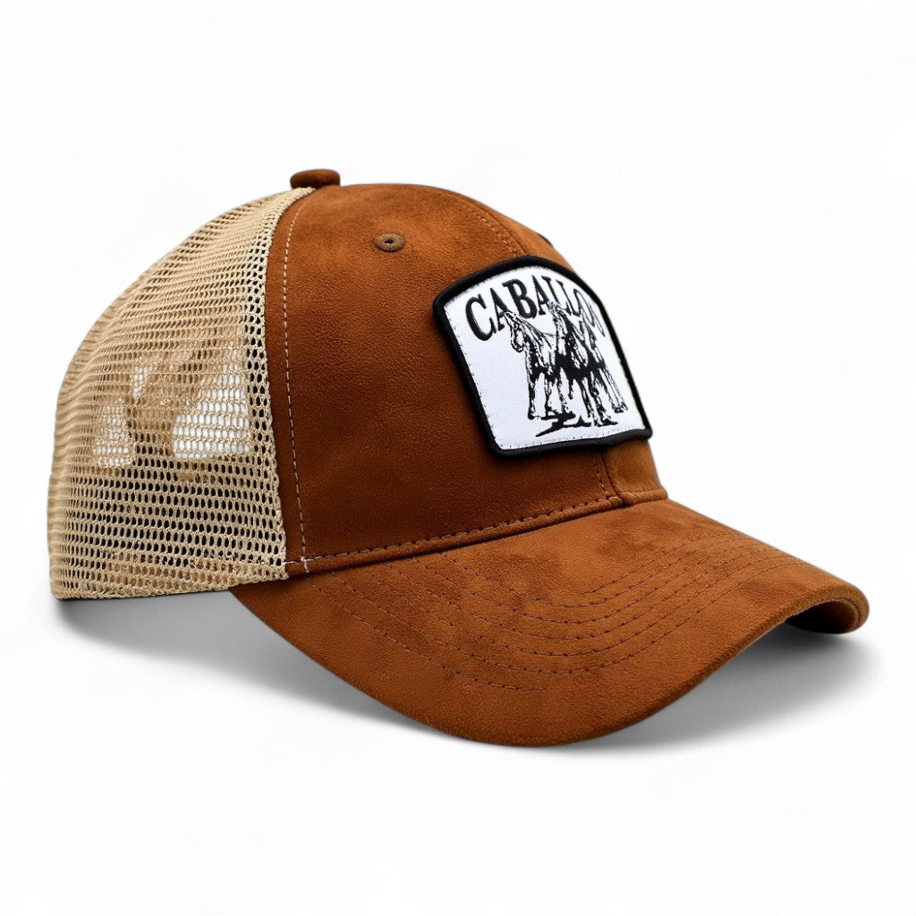 Brown Caballos Premium Suede Cap