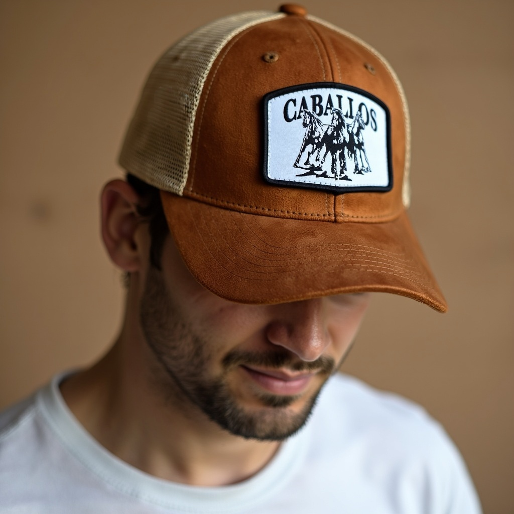 Brown Caballos Premium Suede Cap
