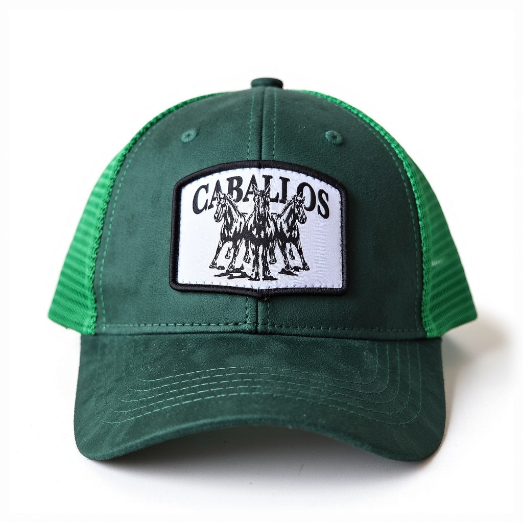 Emerald Caballos Premium Suede Cap