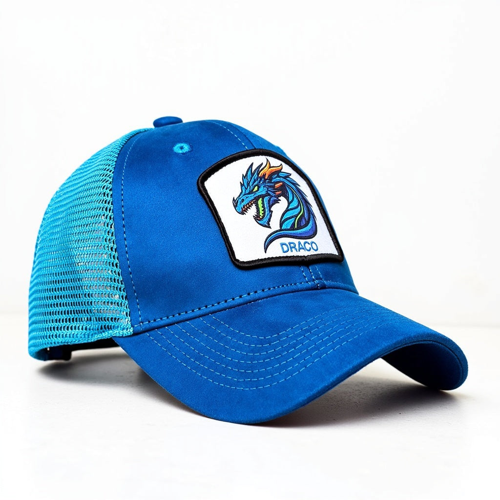 Blue Draco Premium Suede Cap