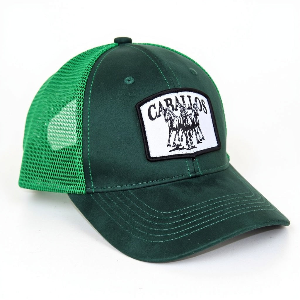 Emerald Caballos Premium Suede Cap