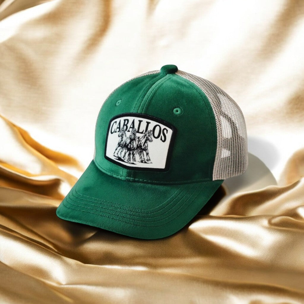 Emerald Caballos Premium Suede Cap