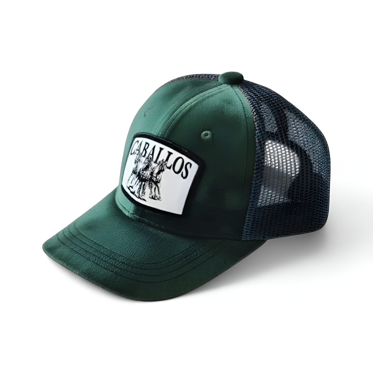 Emerald Caballos Premium Suede Cap