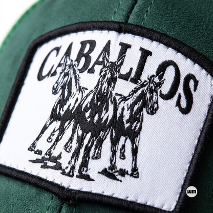 Emerald Caballos Premium Suede Cap