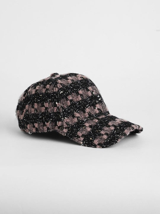 Noire Étoile Tweed Cap