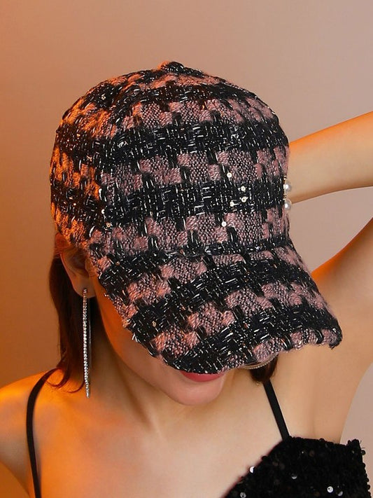 Noire Étoile Tweed Cap