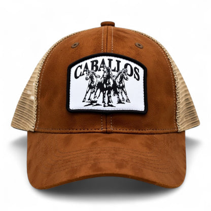 Brown Caballos Premium Suede Cap