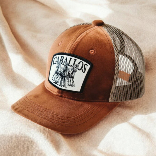 Brown Caballos Premium Suede Cap