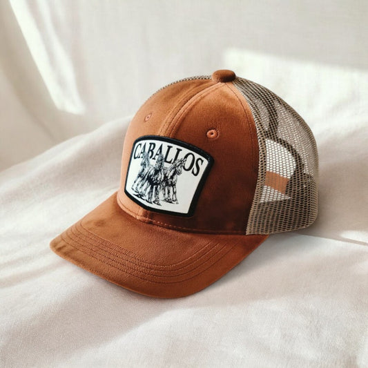 Brown Caballos Premium Suede Cap