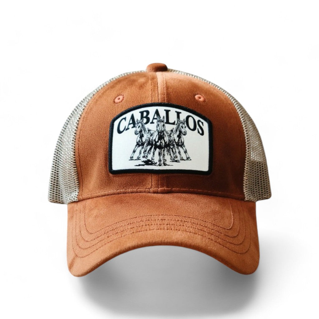 Brown Caballos Premium Suede Cap