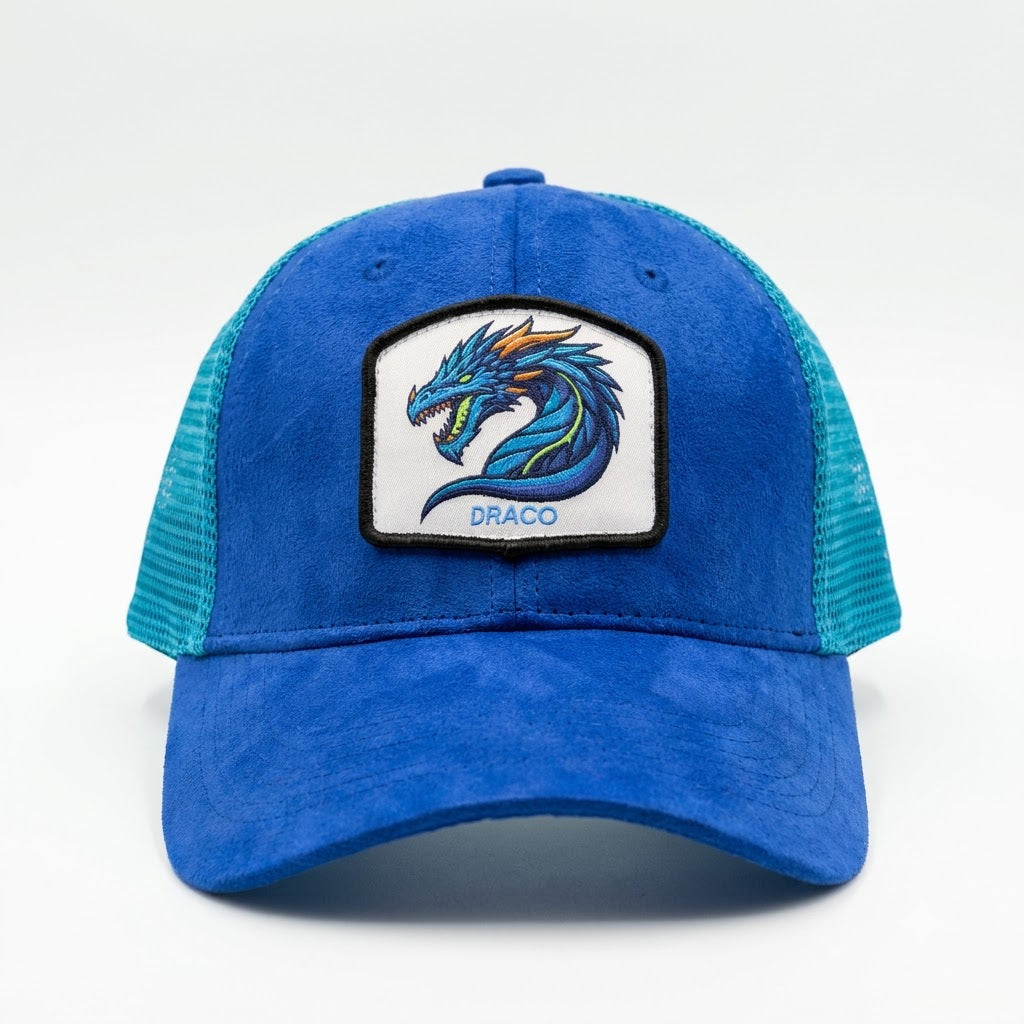 Blue Draco Premium Suede Cap