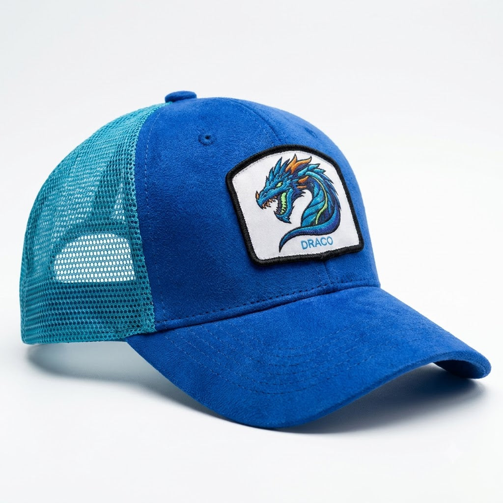 Blue Draco Premium Suede Cap