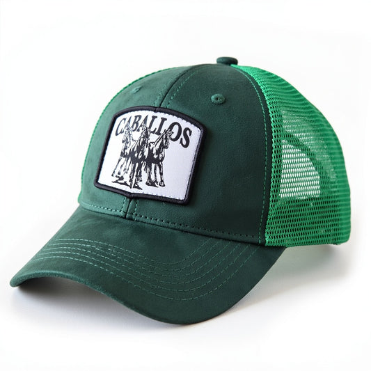 Emerald Caballos Premium Suede Cap