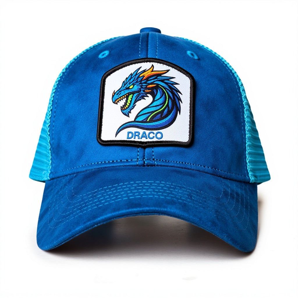 Blue Draco Premium Suede Cap