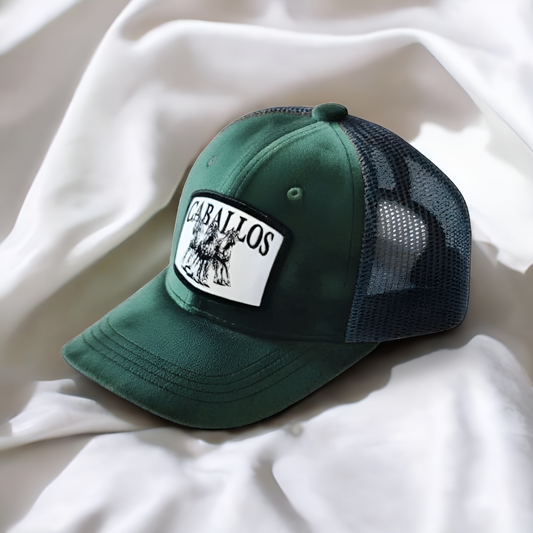 Emerald Caballos Premium Suede Cap